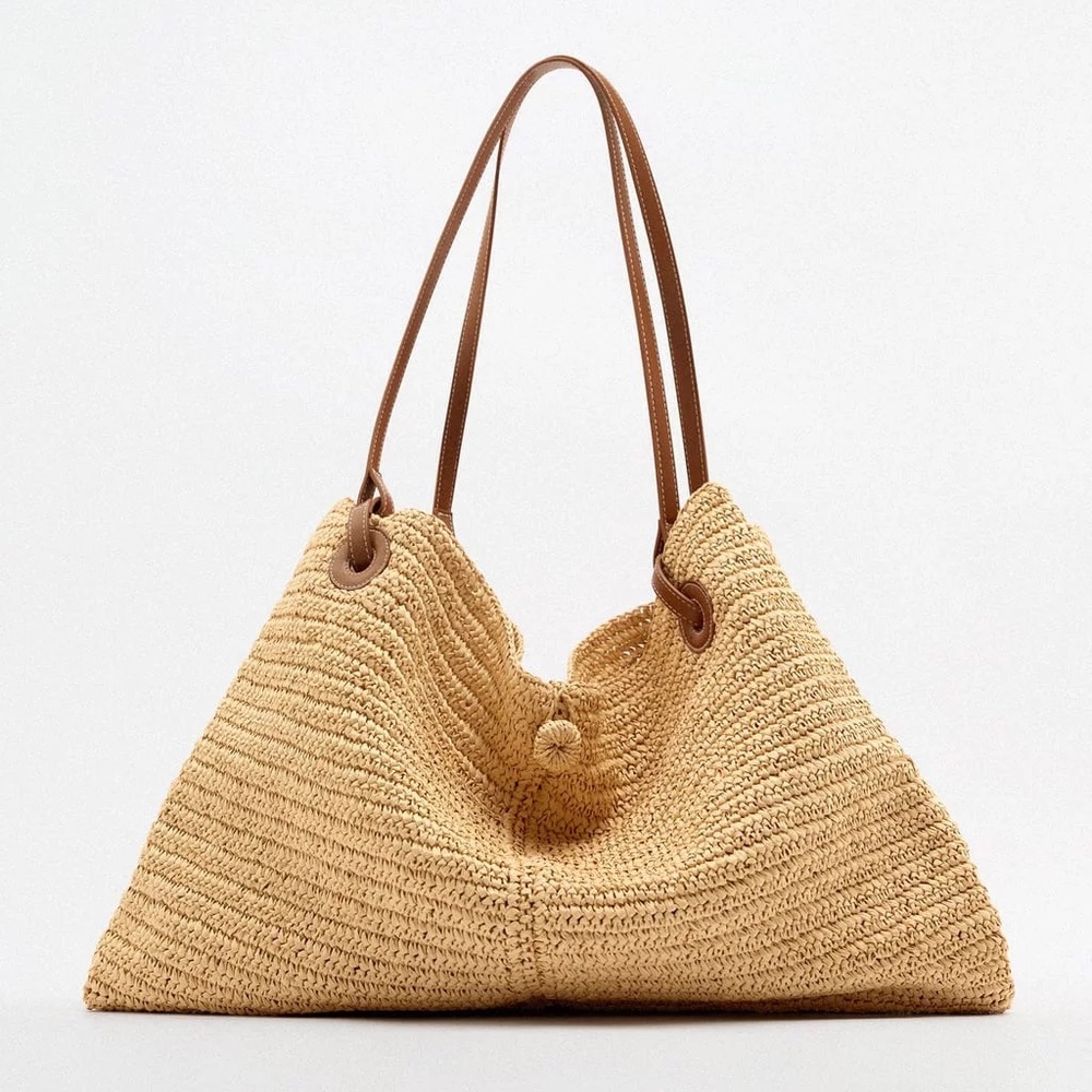 ZARA straw bag. Perfect condition. Worn once.
